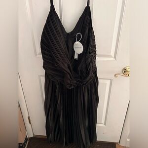 Boohoo Pleated Dress